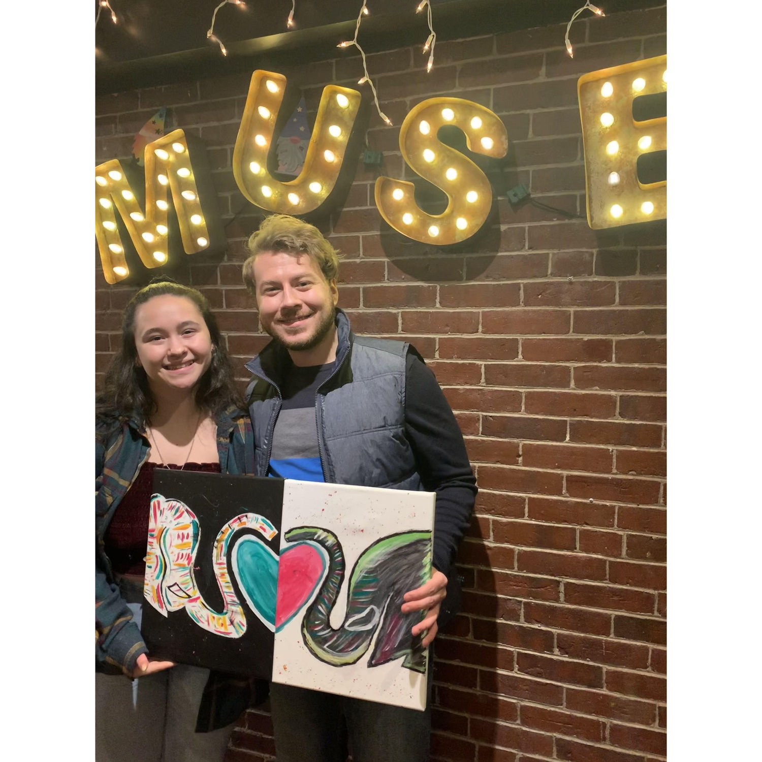 Paint and Sip night for my 22nd birthday! 12/2022