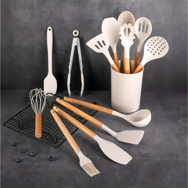 Mainstays 14pcs Cooking Utensil Set with Caddy
