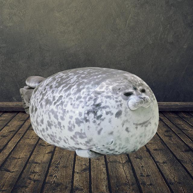 Seal Pillow - Cute Chubby Seal Plush Pillow - Multiple Sizes, Form - Soft Plushies - Animal Pillow - Sea Animal Cushion -Decoration Plushies