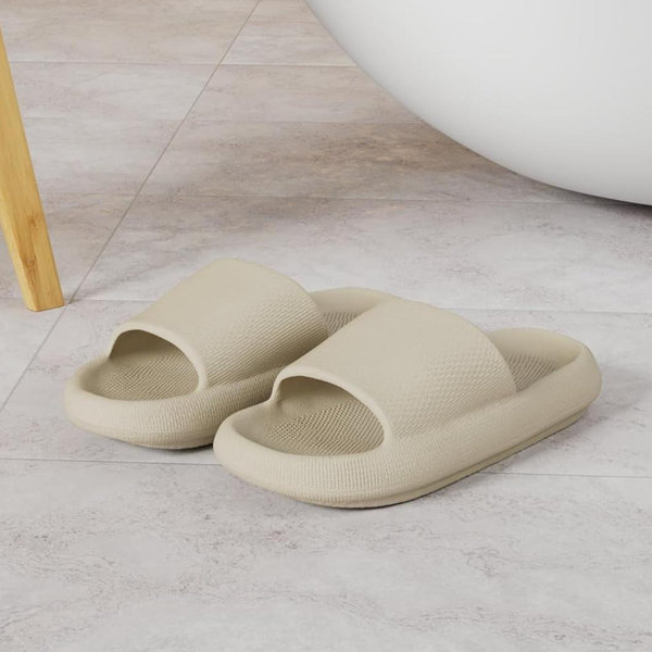 BRONAX Pillow Slippers for Women and Men | House Slides Shower Sandals | Cushioned Thick Sole