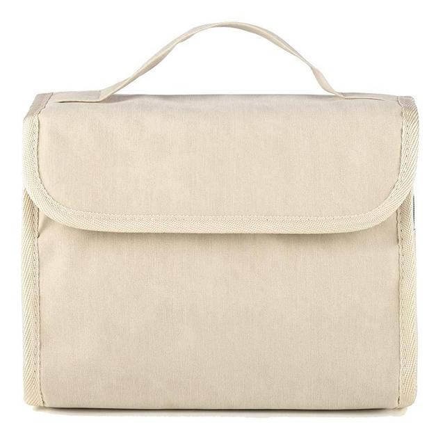 Holylion Detachable Travel Toiletry Bag Hanging Cosmetic Bag Makeup Organizer Pouch (Beige)