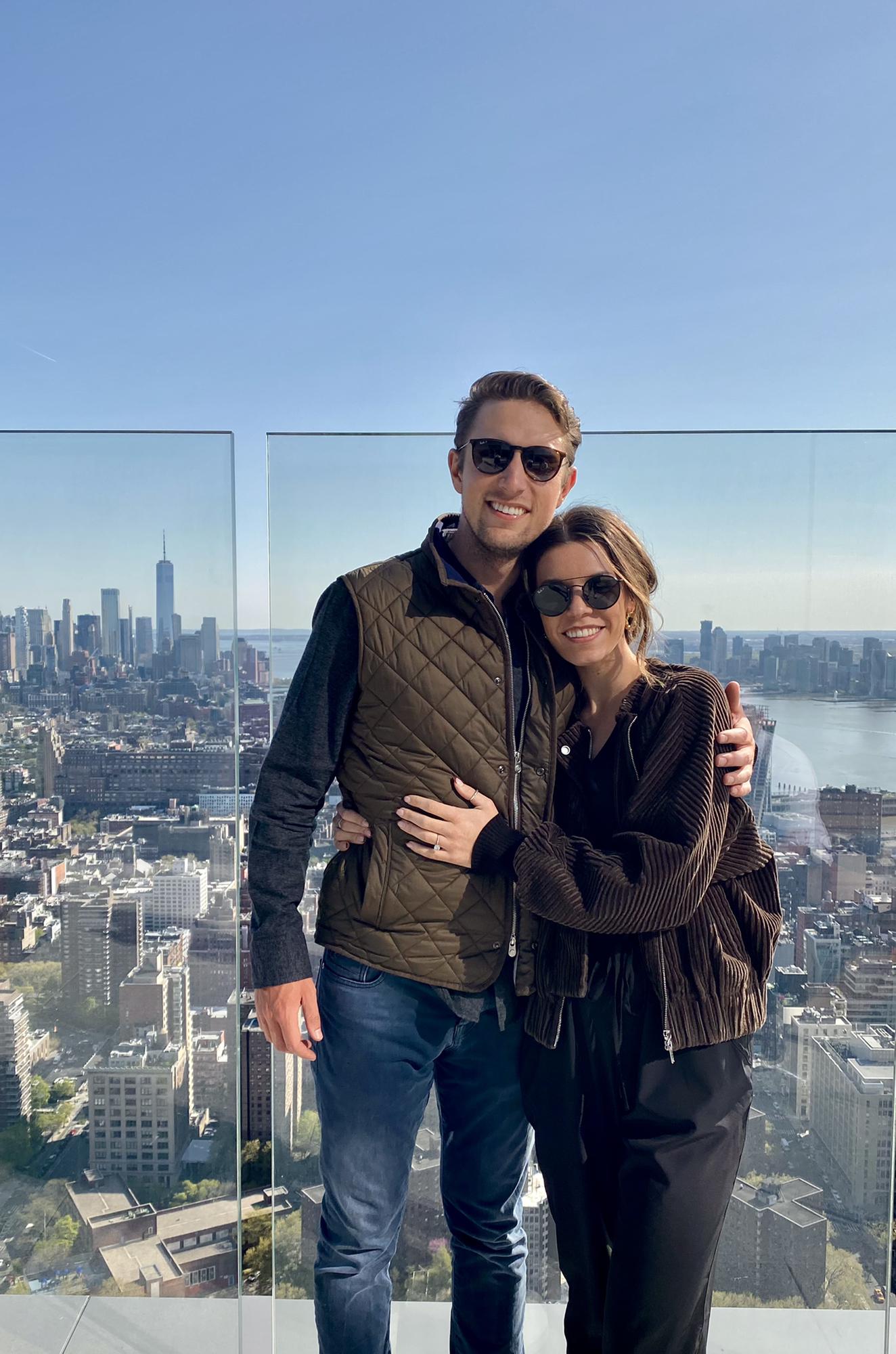 Pat proposed to Sara on one of the piers in Chelsea on April 9 - a beautiful, quiet spring day followed by a little surprise party with friends :)