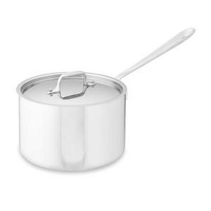 All-Clad Tri-Ply Stainless-Steel Saucepan, 4-Qt.