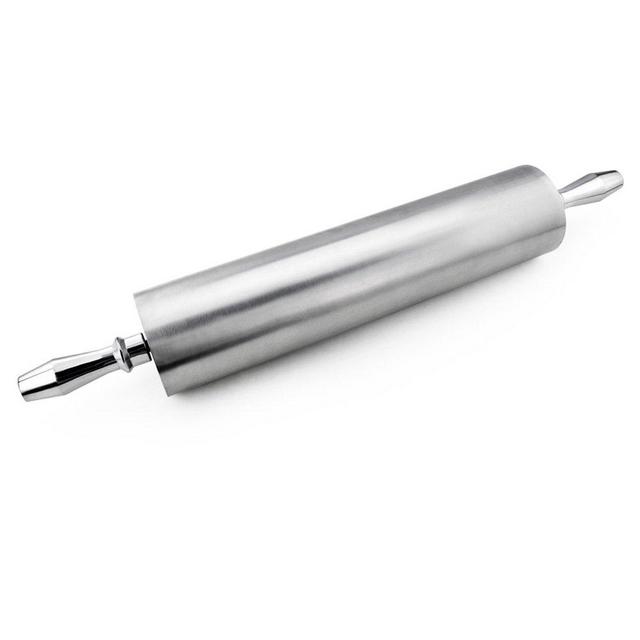 New Star Foodservice 37500 Extra Heavy Duty Restaurant Aluminum Rolling Pin, 13", Silver