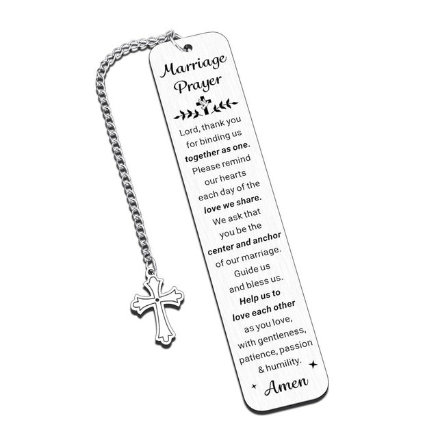 Christian Wedding Gifts for Couple Bride and Groom Religious Wedding Gifts for Newlyweds Bridal Shower Gift for Bride Engagement Gift for Couples Marriage Prayer Anniversary White Elephant Christmas