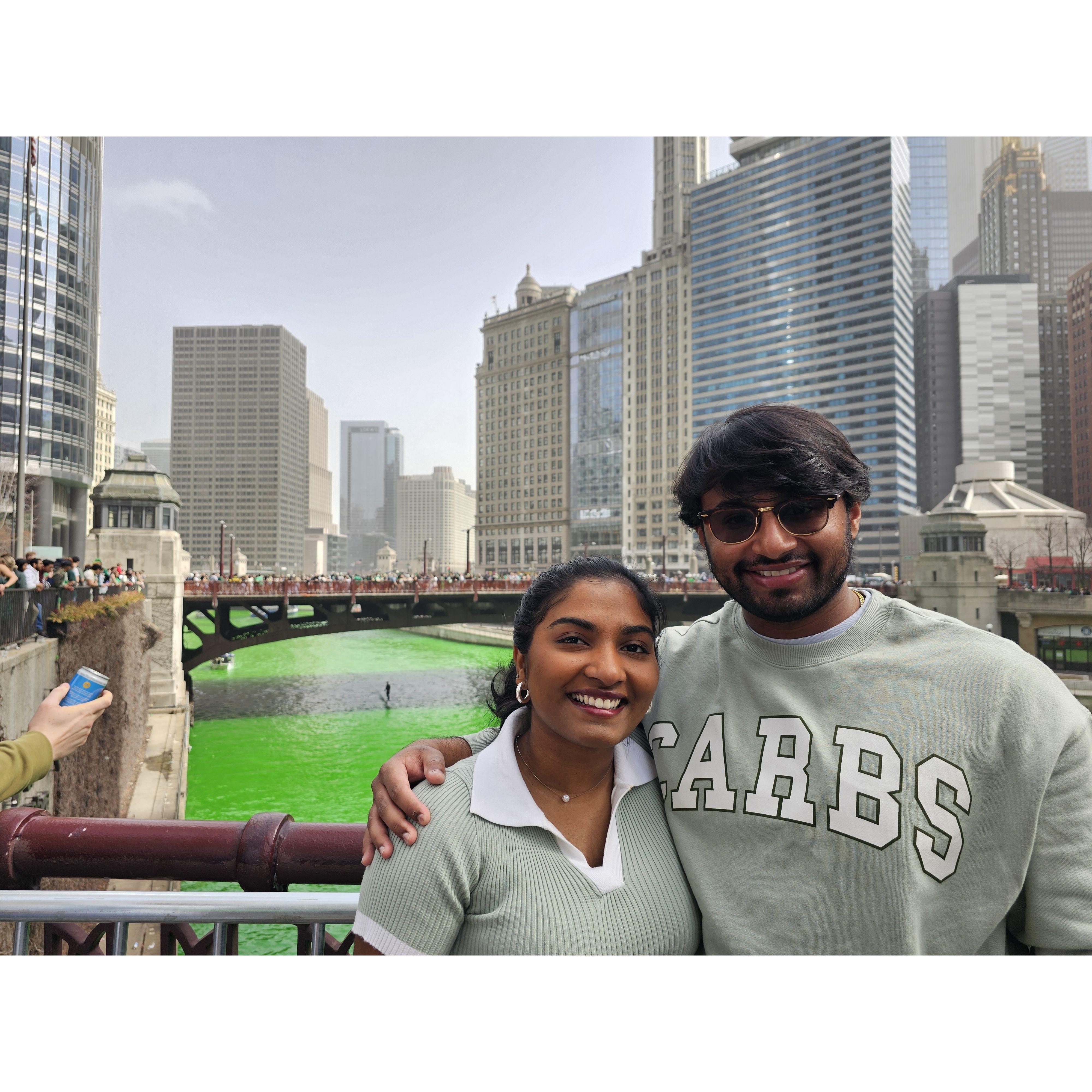 St. Patty's Day with Nidhi in Chicago!