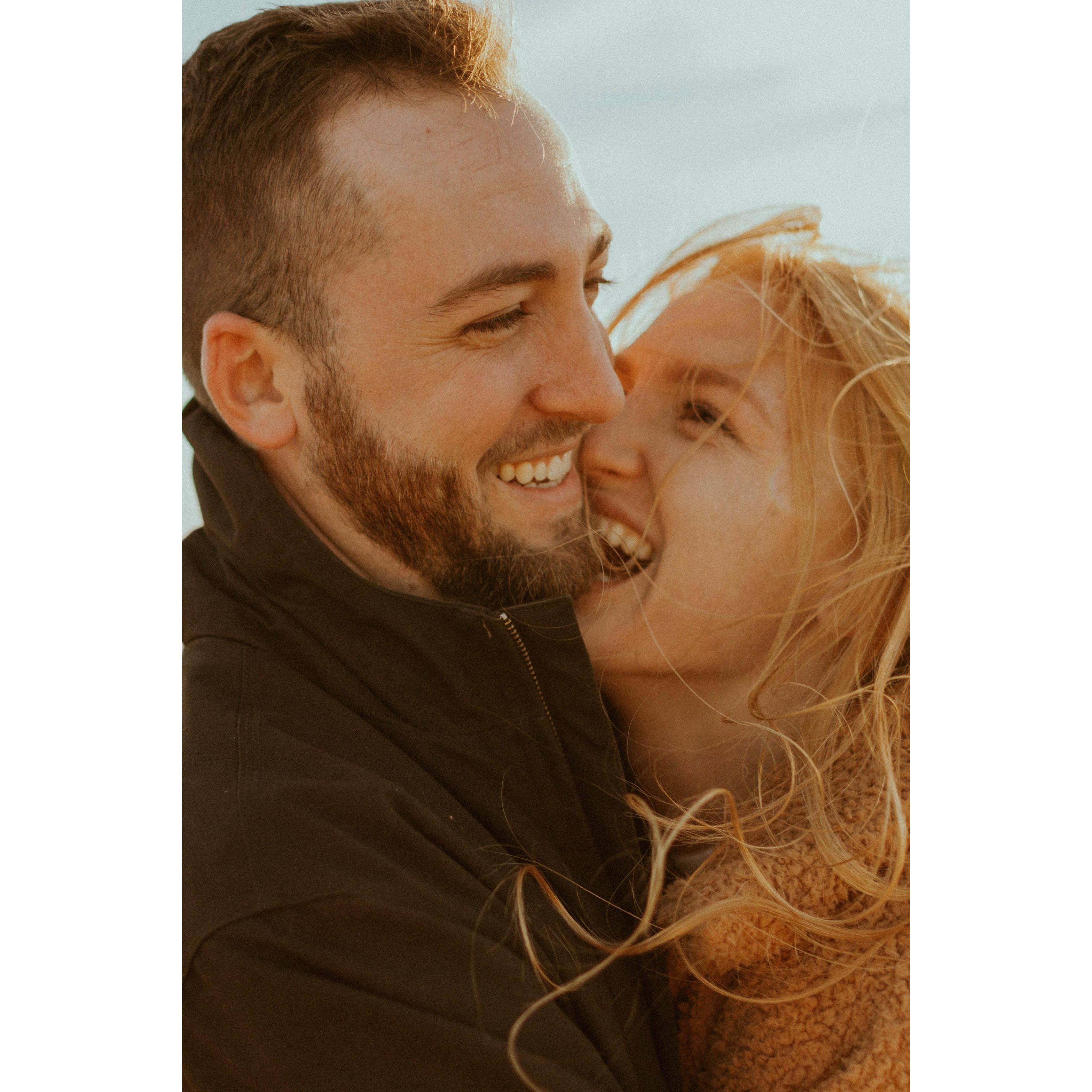 Engagement pictures in Max Patch, North Carolina-Tennessee Border