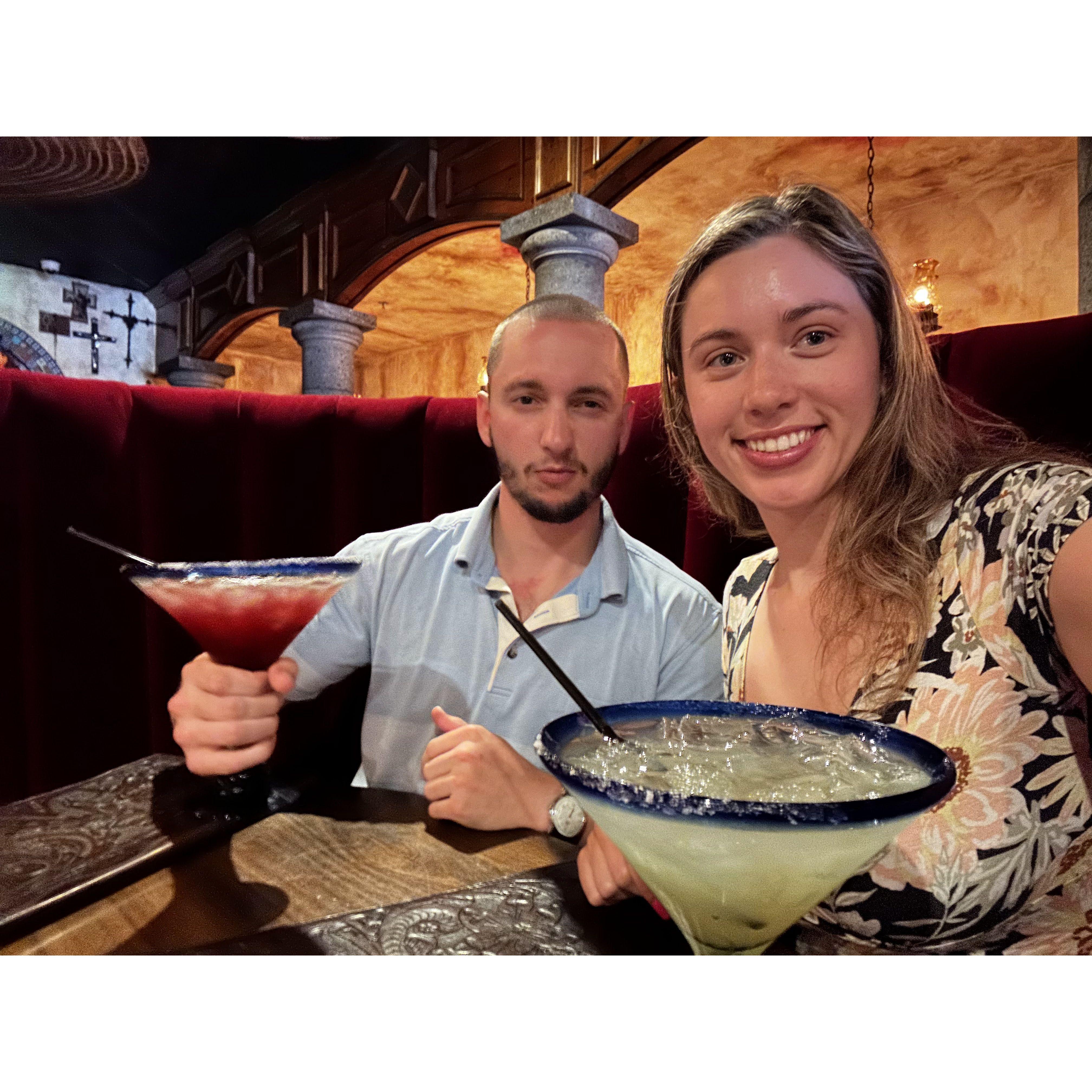 Getting yummy margs in cali