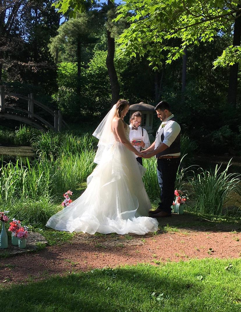 Our small intimate ceremony June 12, 2020 ❤️
Japanese Gardens : Geneva, IL