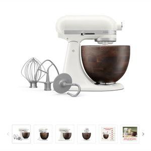 Artisan® Series 5 Quart Tilt-Head Stand Mixer with Walnut Wood Bowl | KitchenAid US