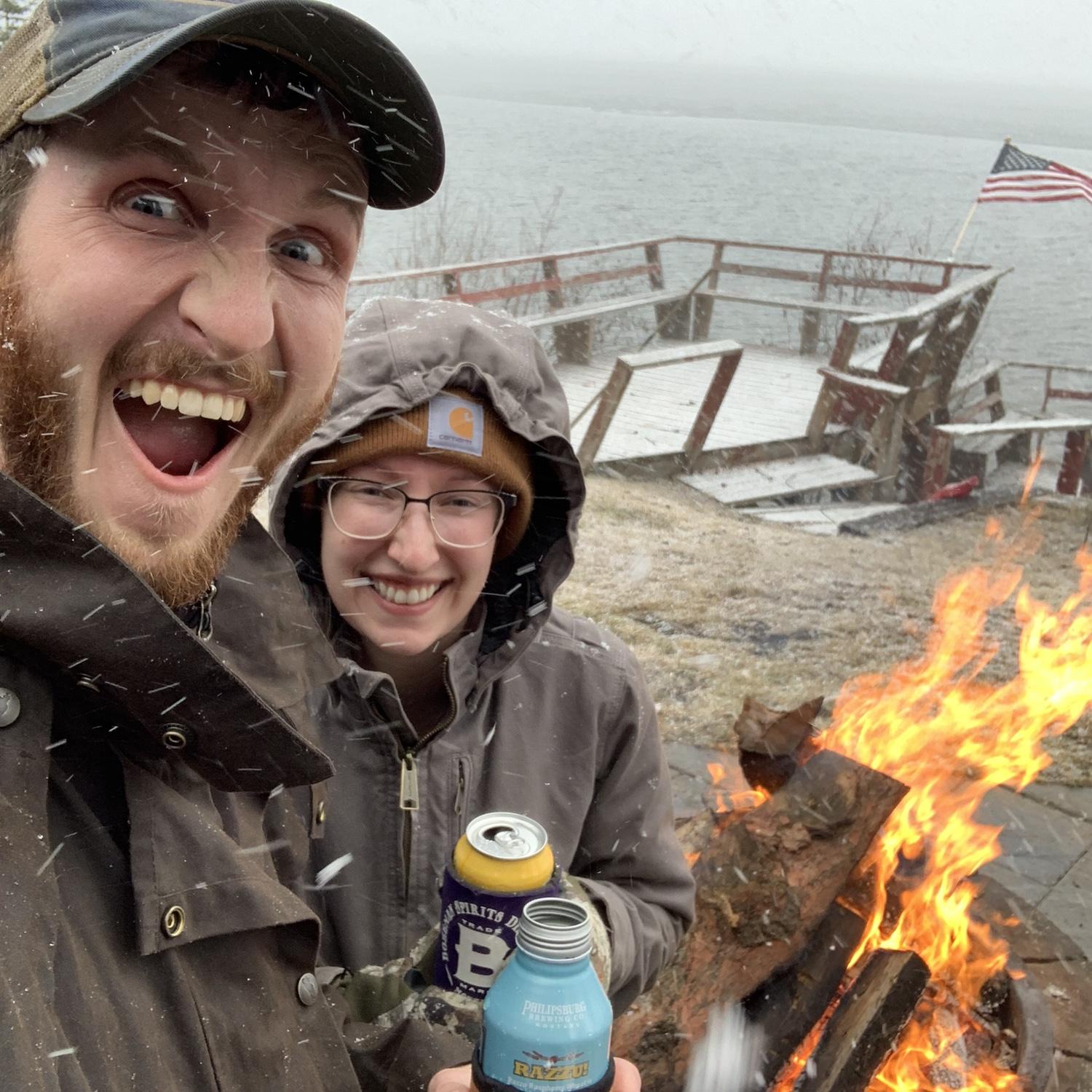 Riley's 25th Birthday weekend at the Cabin. Placid Lake. April 2022