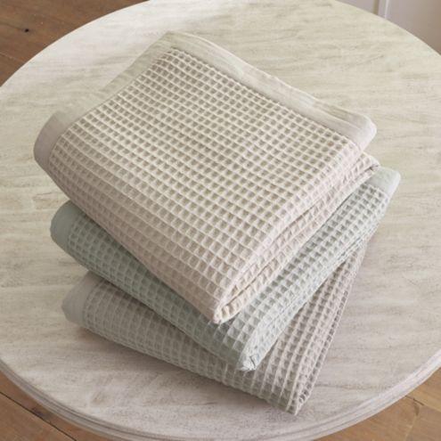 Stowe Waffle Blanket, King, Gray