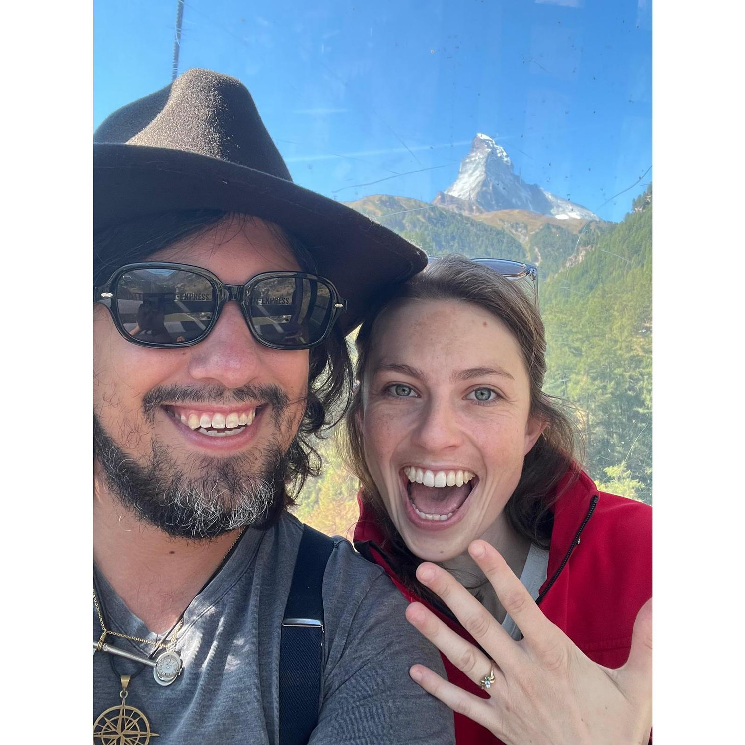 Engaged in the Alps