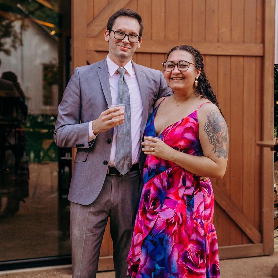 at Tim's cousin Rachel's wedding, 2024
