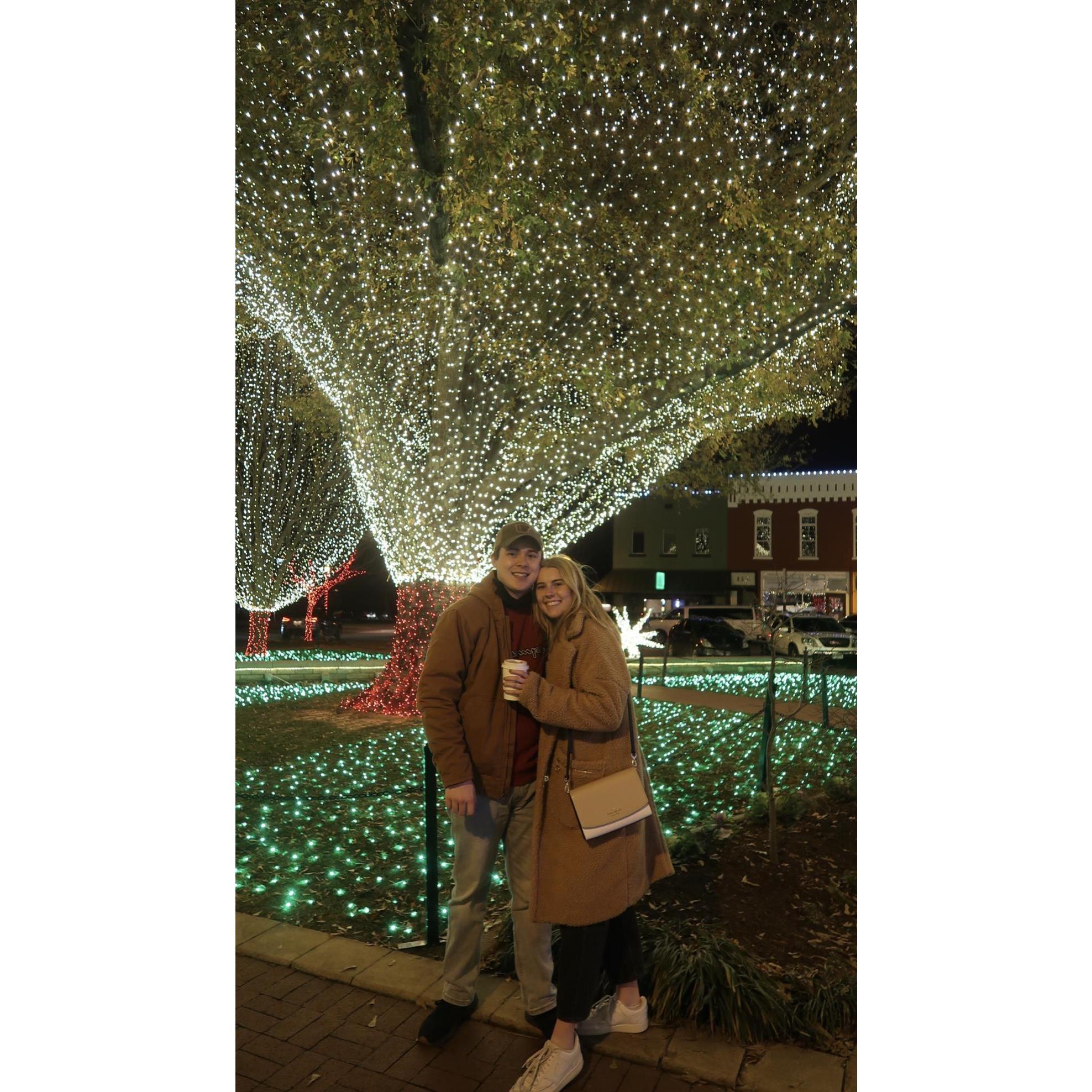 Christmas lights in Bentonville