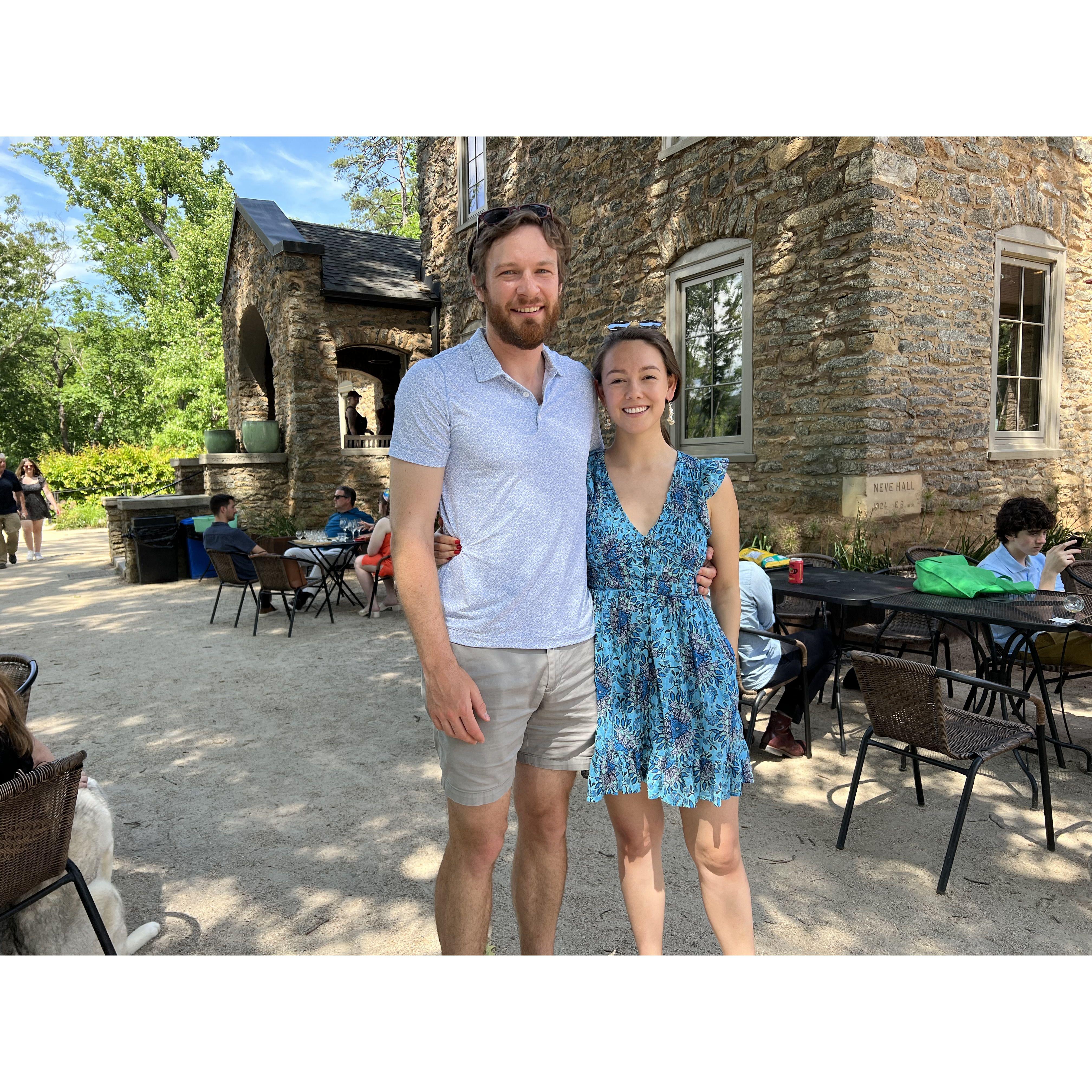 Visiting our wedding venue