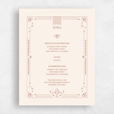 Coral, Brown Wedding Enclosure - Augusta