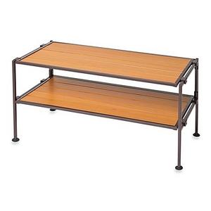 2-Tier Iron Stackable Shoe Storage Rack