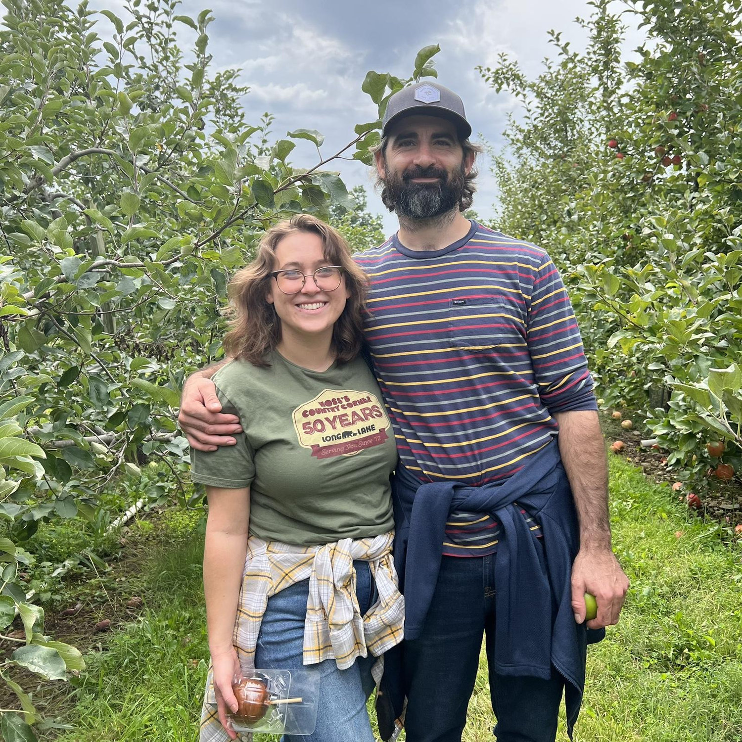 Matt loves apple picking!!!!!