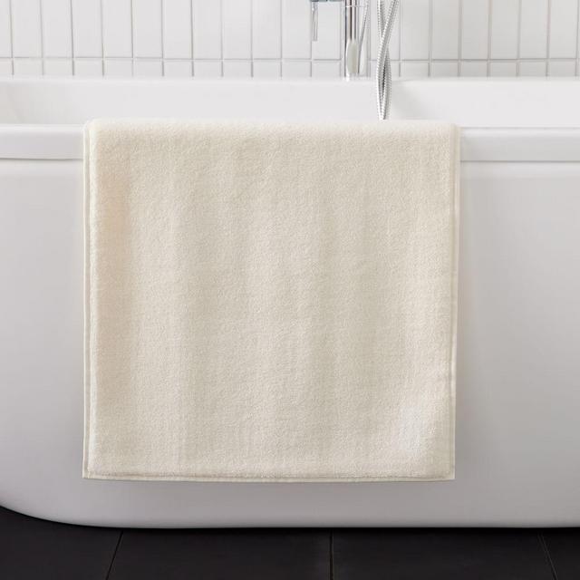 Organic Luxe Fibrosoft Bath Mat, Alabaster, 20"x34"