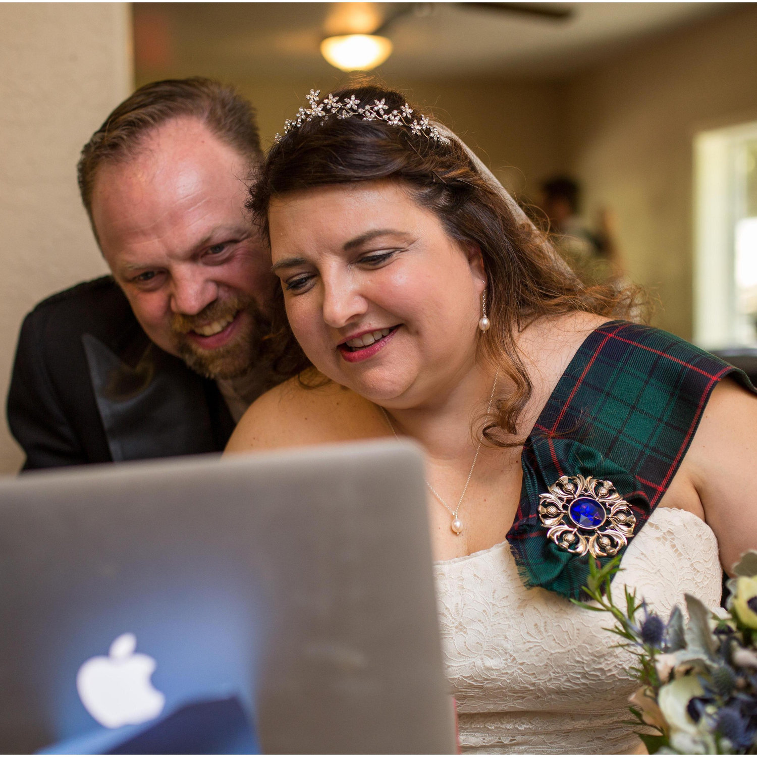 After the nuptials - talking to the Bride's parents online!