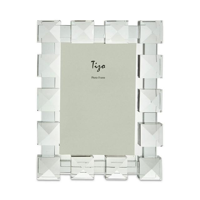 Tizo Crystal Glass Diamond Picture Frame, 5" x 7"