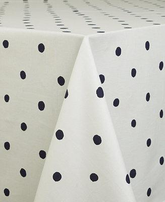 kate spade new york Charlotte Street Navy Oblong 60" X 102" Tablecloth