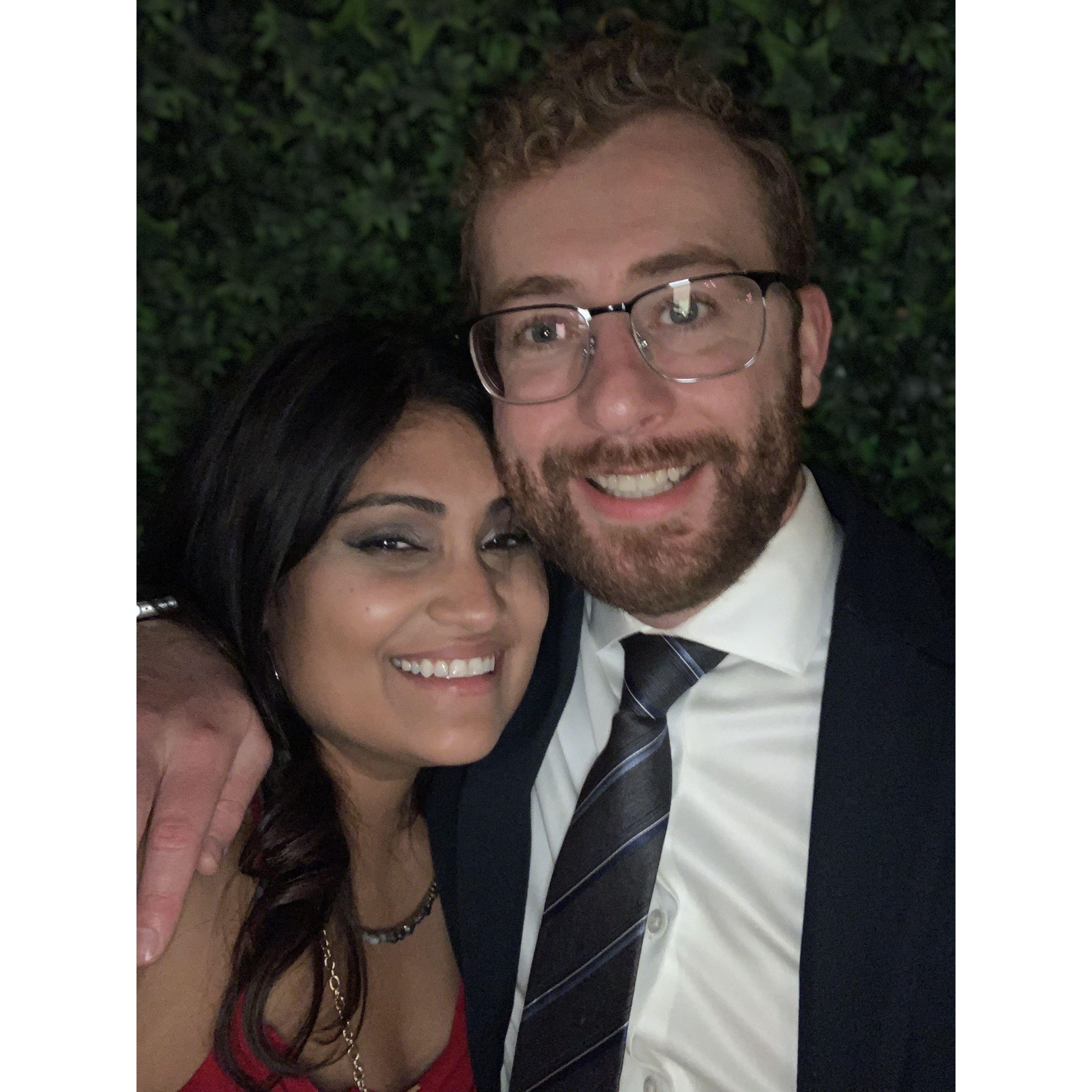 Our first wedding together