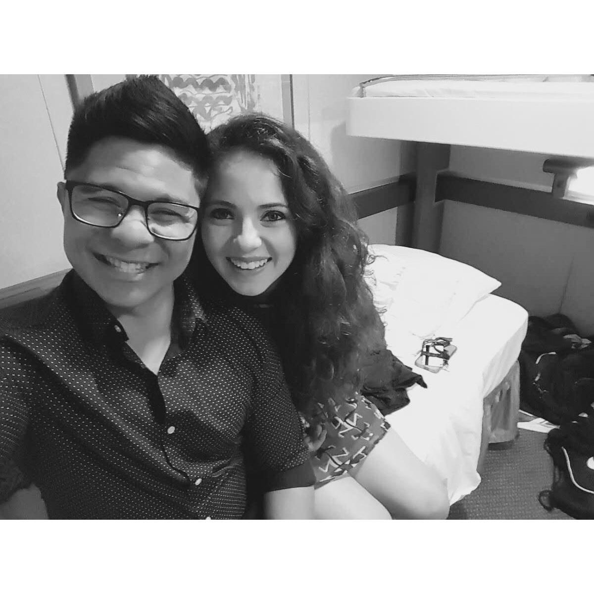 Pre-formal dinner on our Senior Year Spring Break cruise to Ensenada!