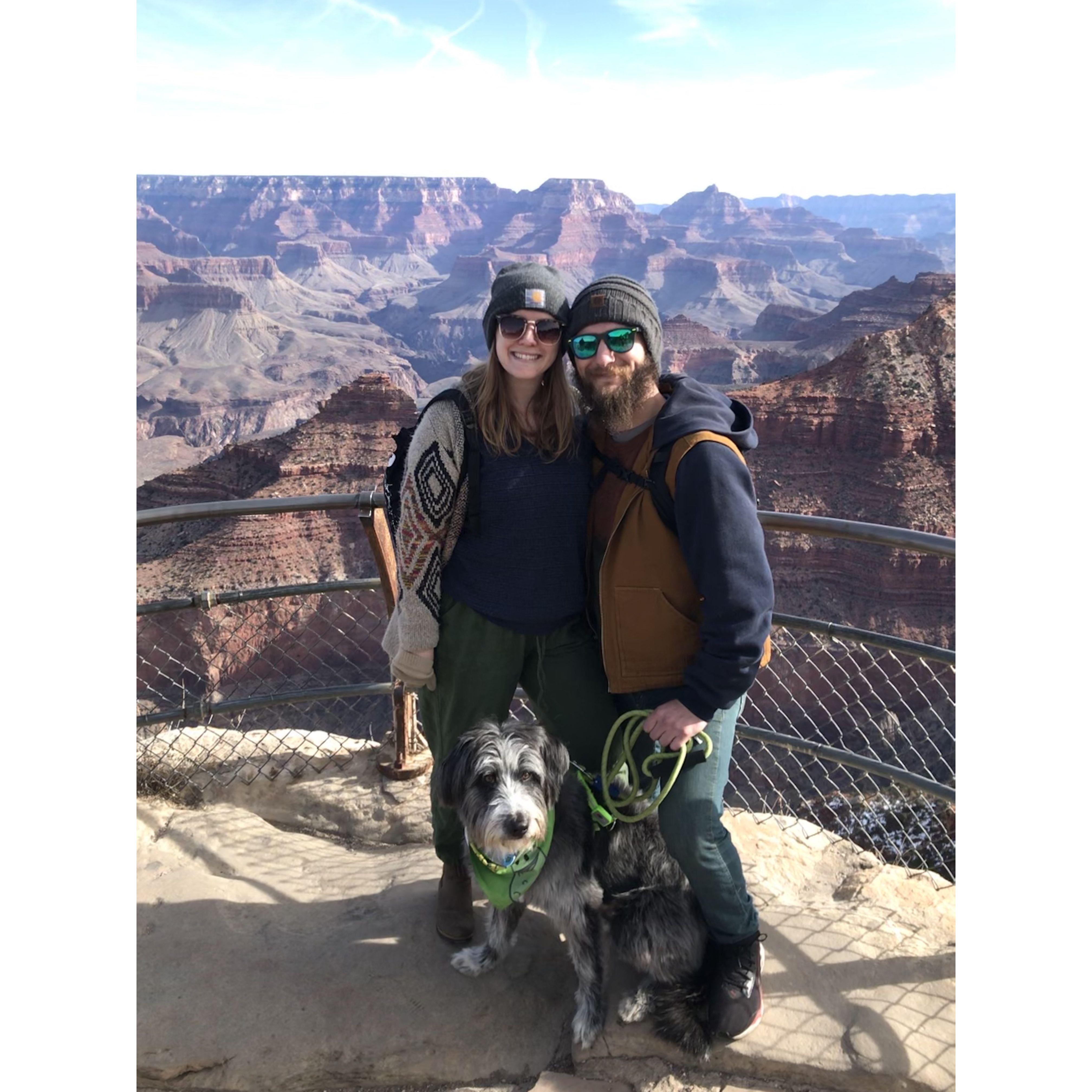 Camping at the Grand Canyon in the winter