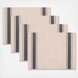 Farmhouse Stripe Placemats, Set of 4