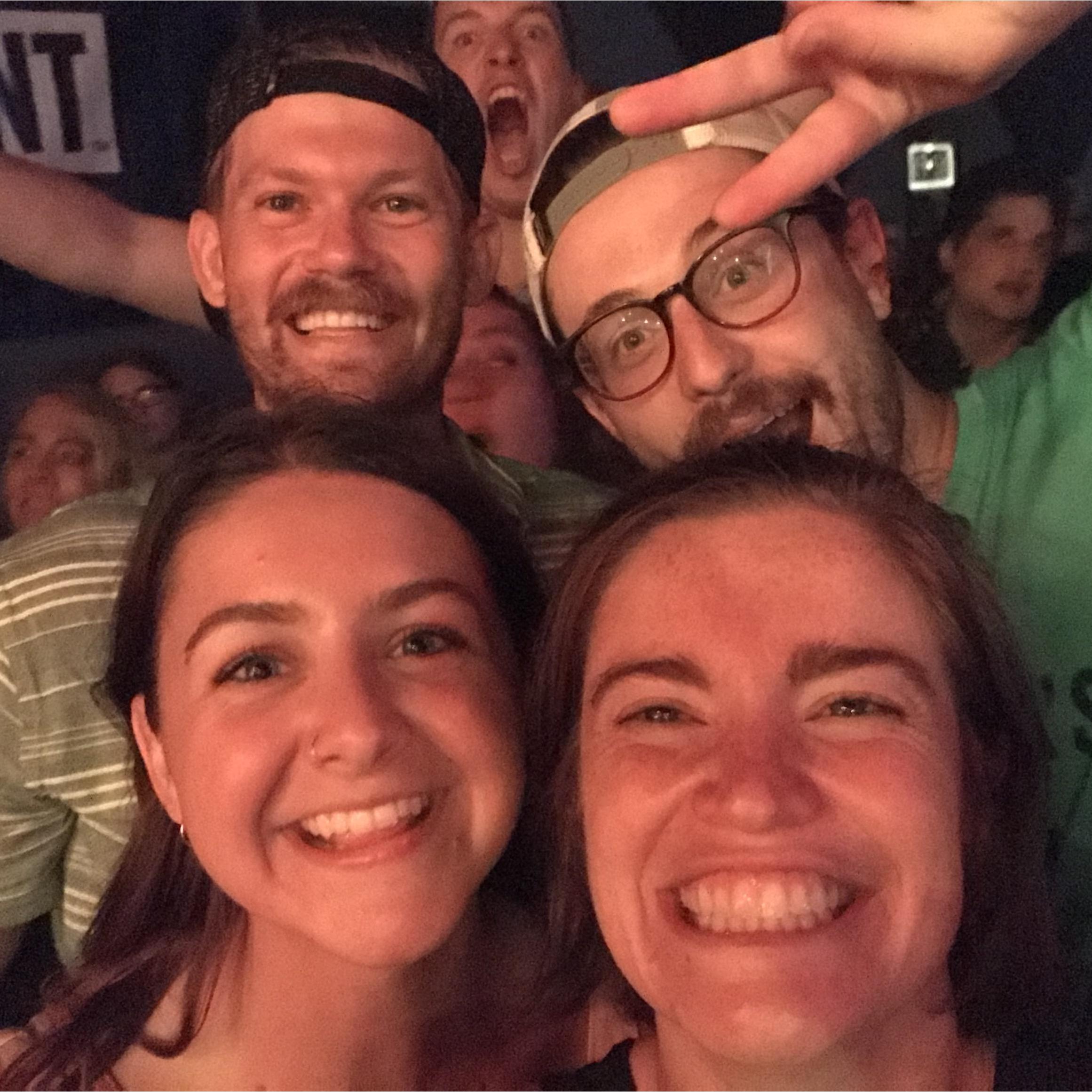 Love spending time with our friends, Alex and Taylor, and randomly ending up at concerts with them..y'know, back when those were a thing...