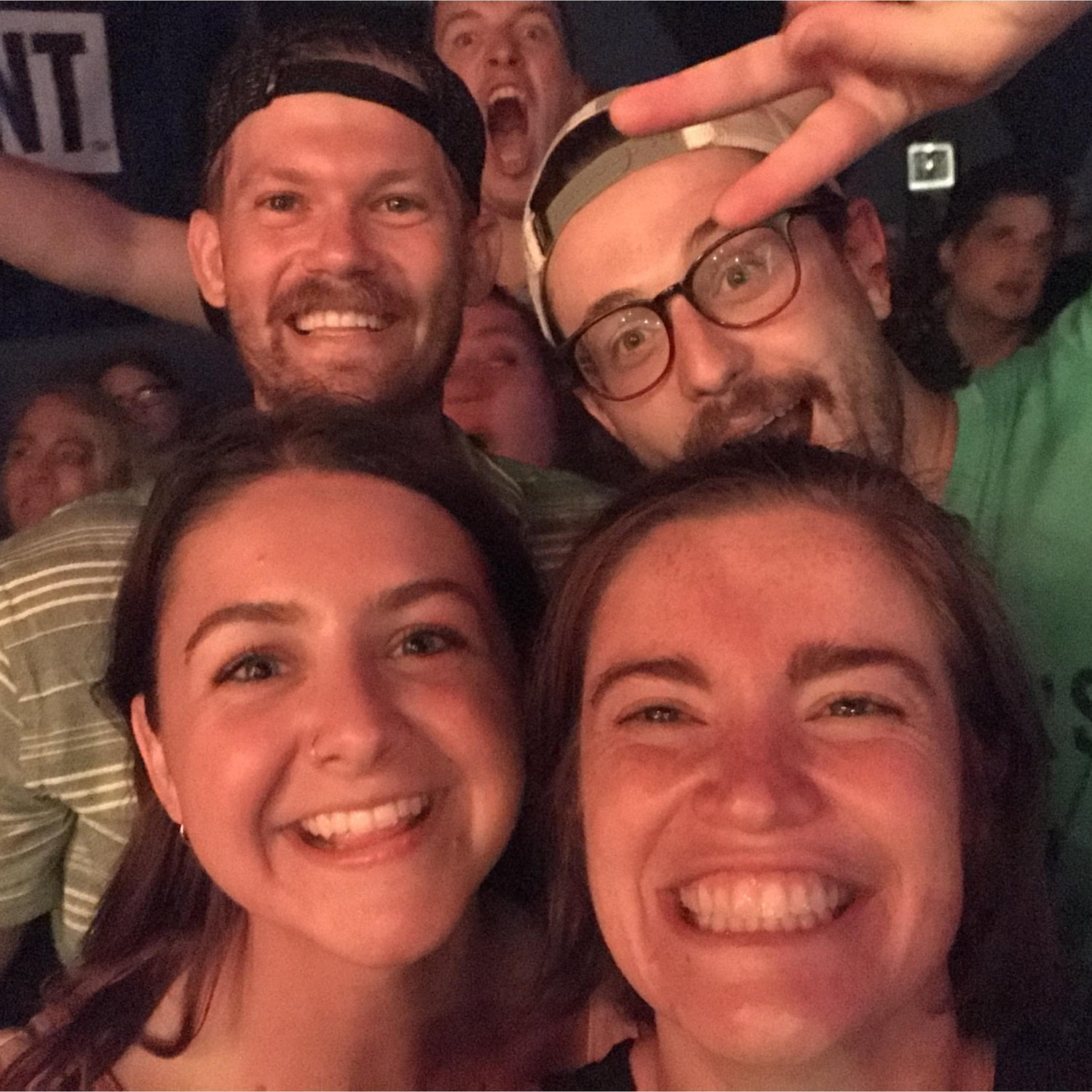 Love spending time with our friends, Alex and Taylor, and randomly ending up at concerts with them..y'know, back when those were a thing...