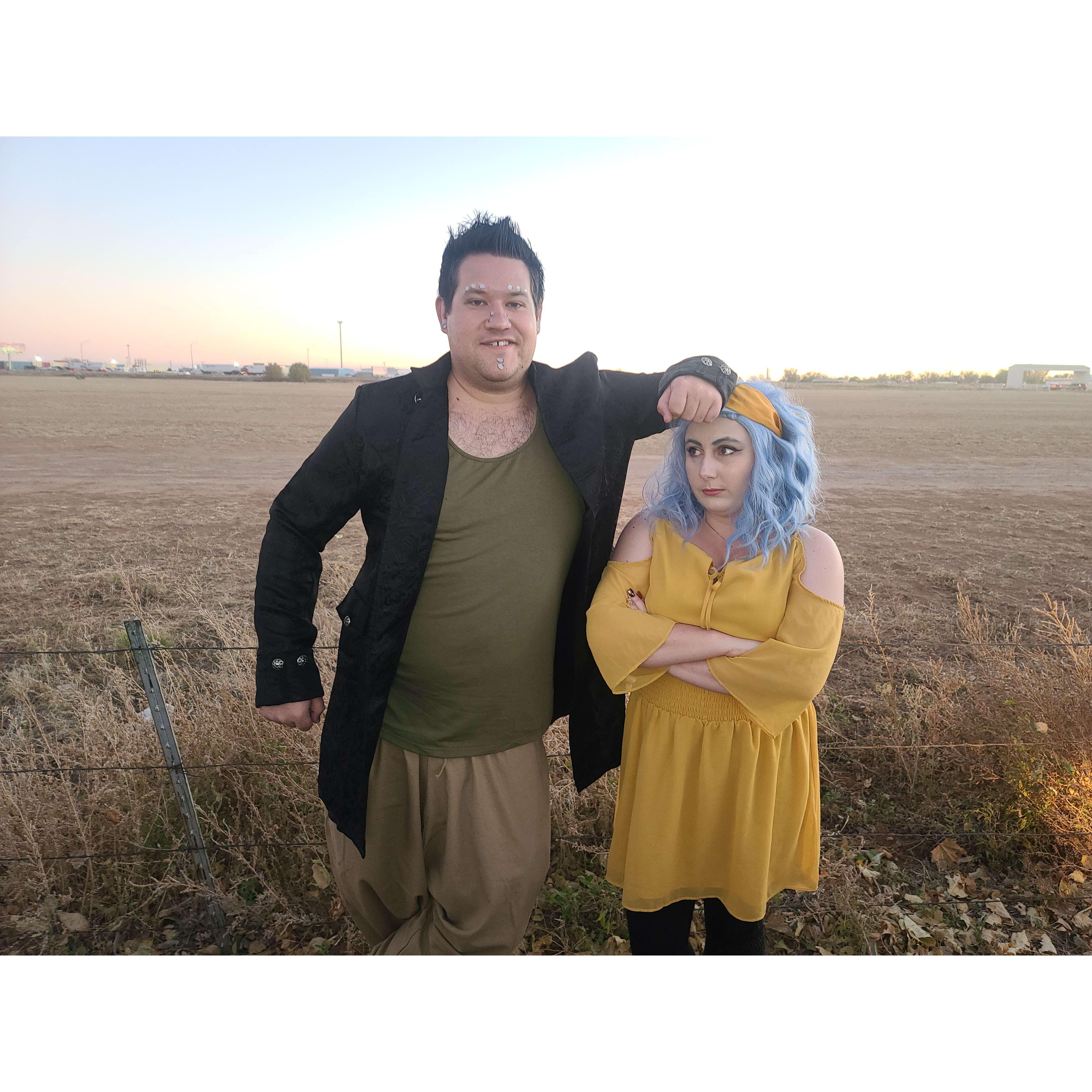 We dressed up as some of our favorite characters and went to McCall's Haunted attractions.