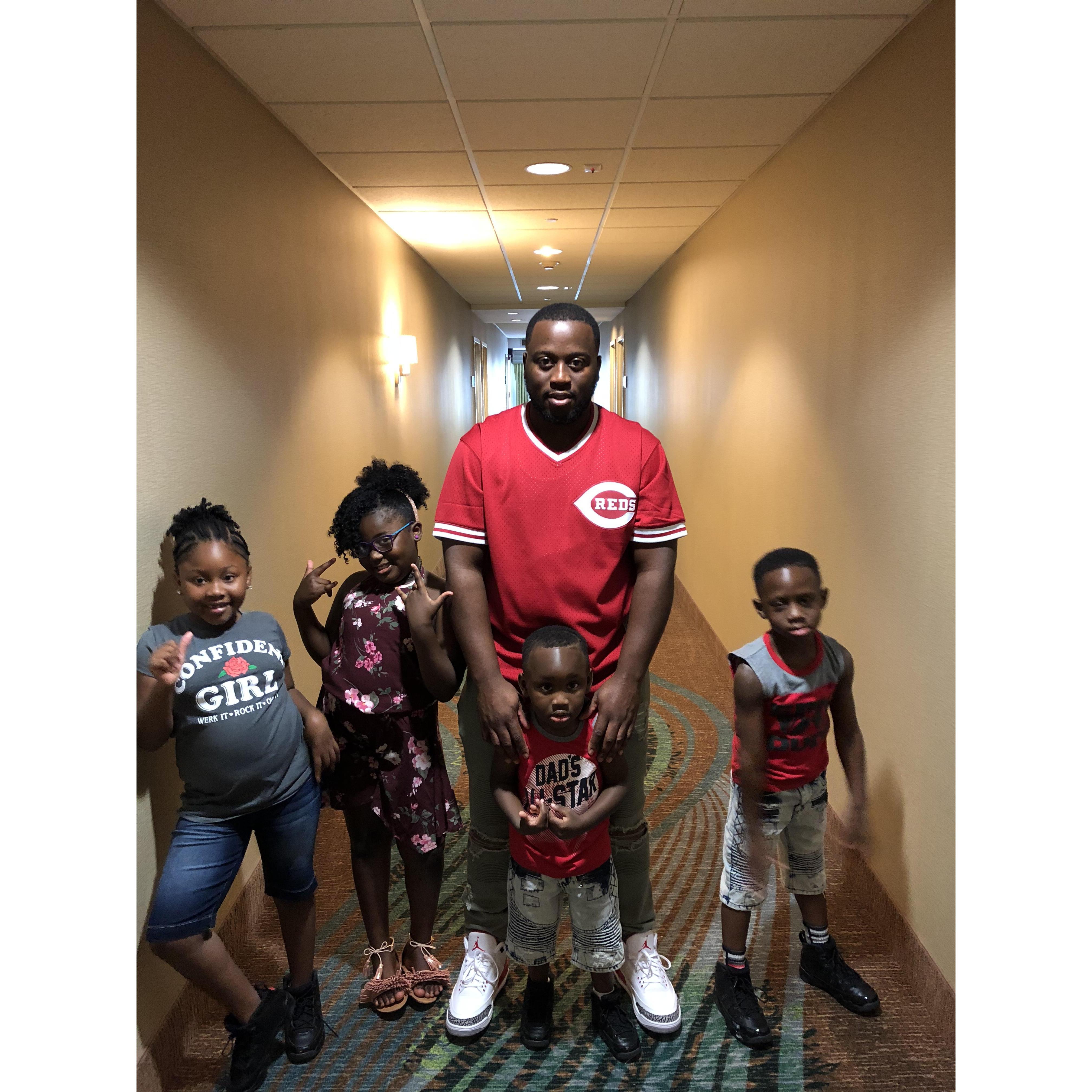 Lee loves the kids