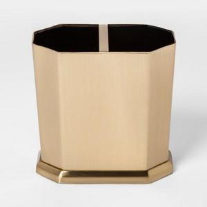Solid Toothbrush Holder Faceted Gold - Threshold™