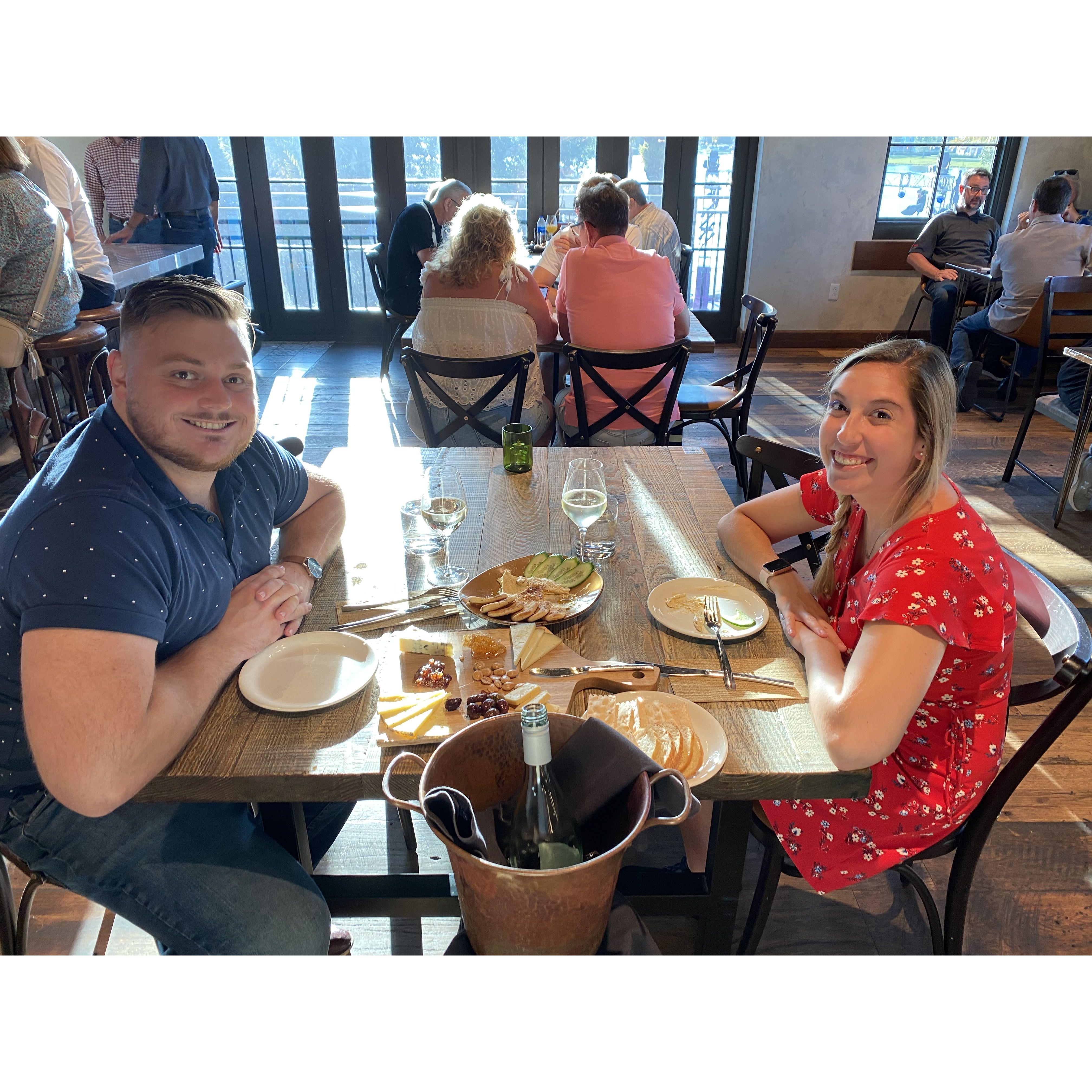Celebrating Harley’s 24th birthday after Blake’s graduation.