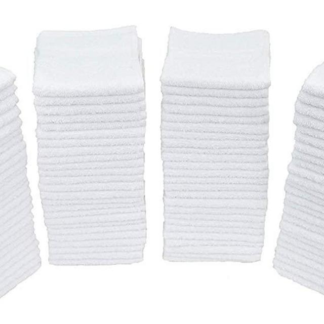 Simpli-Magic 79171 Terry Towel Cleaning Cloths, Pack of 50 , Standard ,  White, 12x12