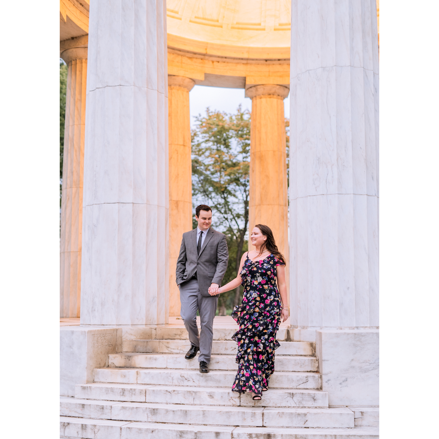 Engagement photos in DC