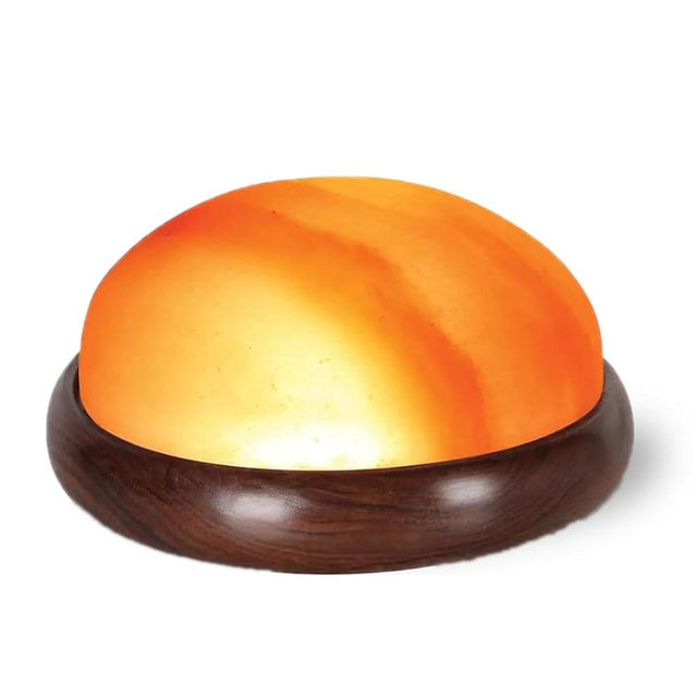 Himalayan Salt Foot Detox Lamp - Size H: 5" D: 8" | Himalayan Salt Dome for Feet | Salt Block for Feet | Himalayan Salt Lamp Foot Dome | Salt Lamp Detoxer.