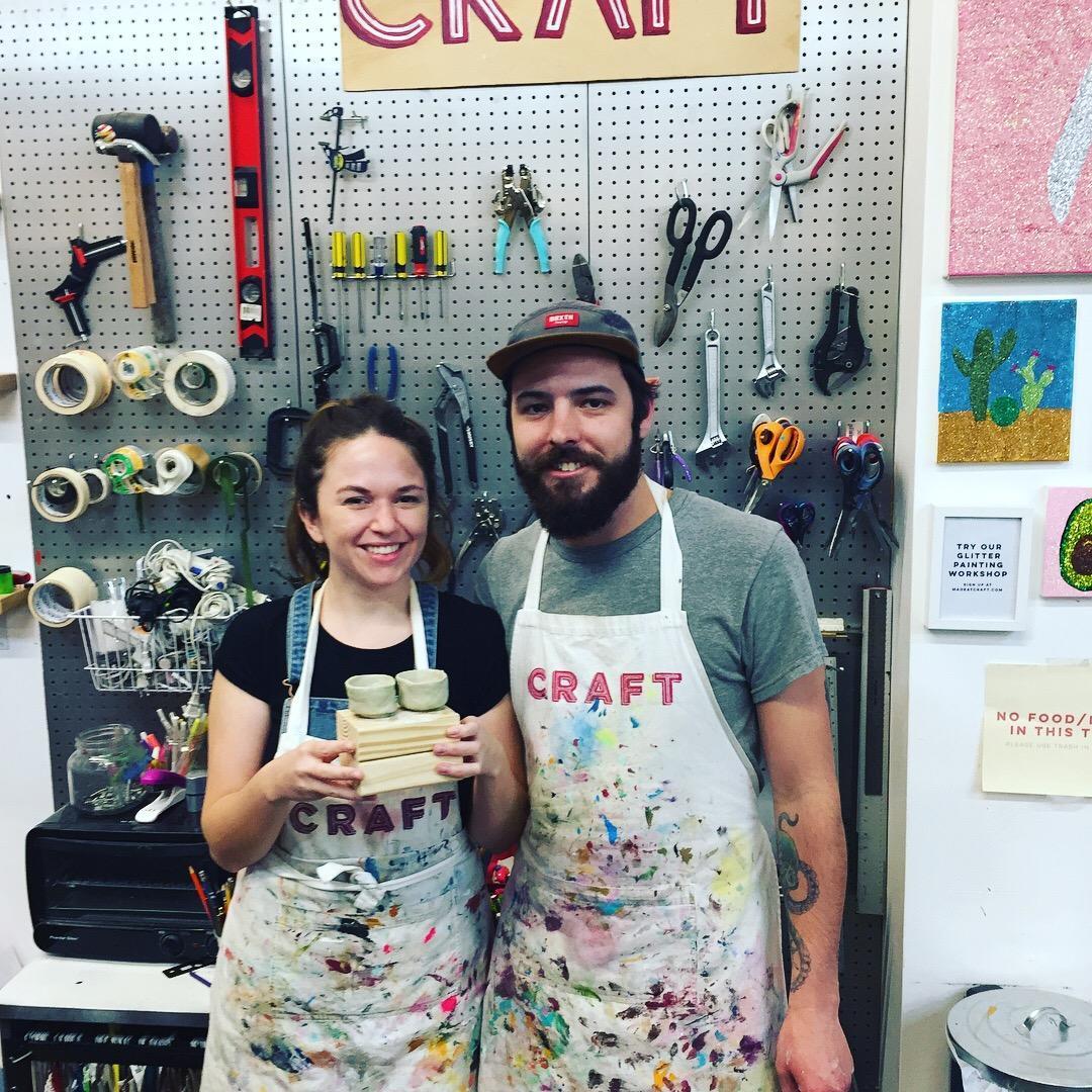 Making pottery