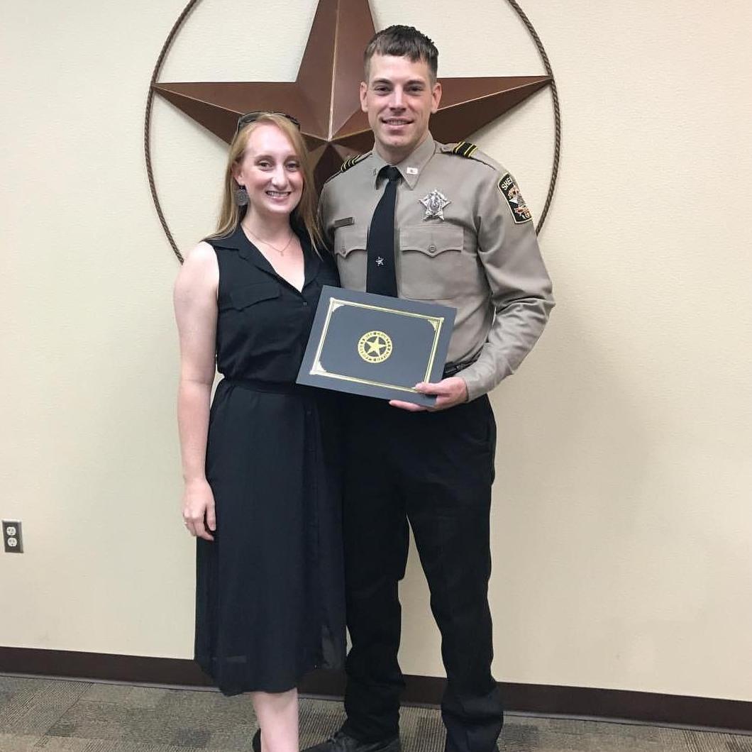 Rob receiving honors at WCSO in summer 2017. #K9handler