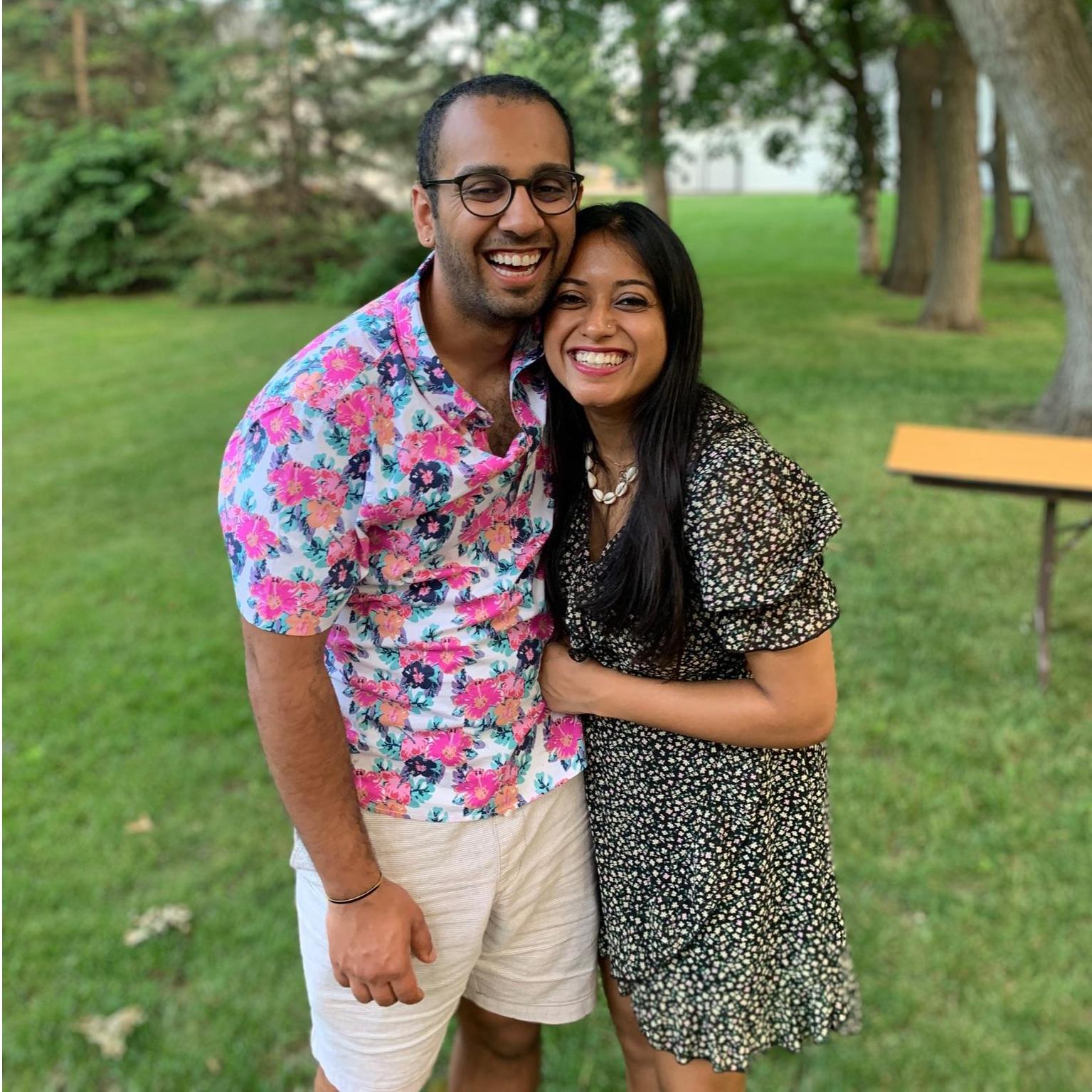 Our first July 4 celebration together at Jaideep's sister's house in Minnesota.