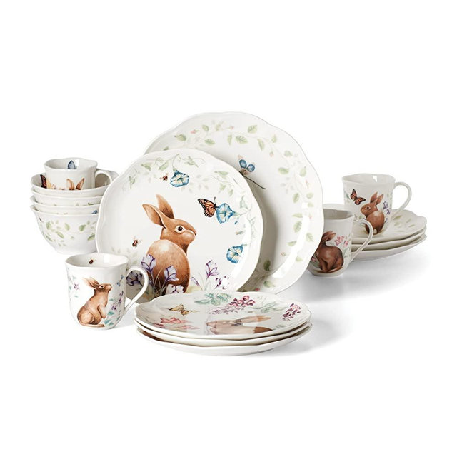 Lenox 894104 Butterfly Meadow Bunny 16Pc Set
