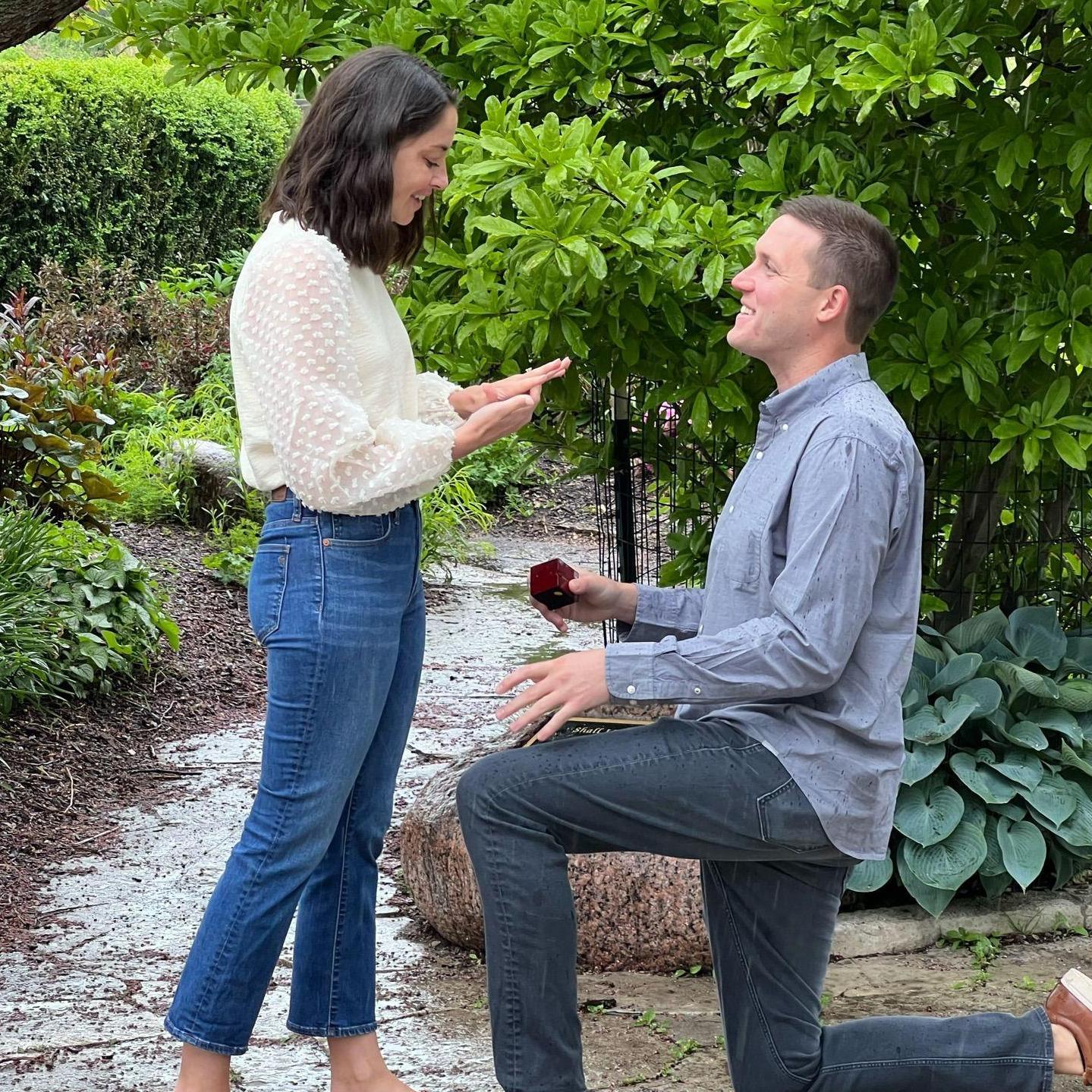 The engagement! Shot by secret photographer, Kiley - who surprised Rachel from New York to be there for the big moment!