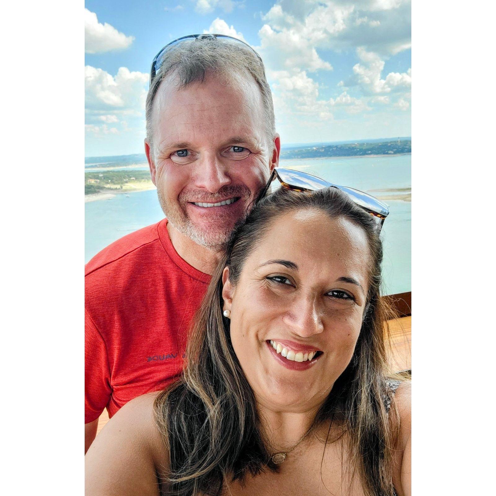 Overseeing Lake Travis in Austin.