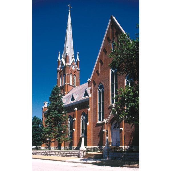 Outside of St. Francis Solanus Catholic Church