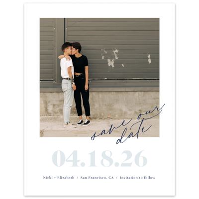Ice, Blue Wedding Digital Save the Date - Temecula Photo