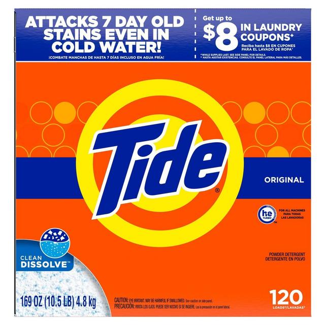 Tide Turbo High Efficiency Powder Laundry Detergent - Original - 169oz