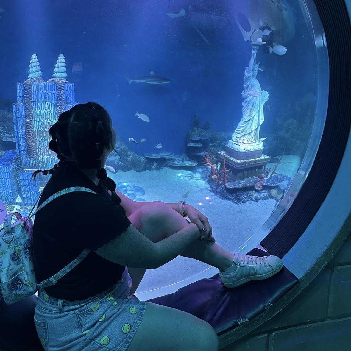 During our date at the American Dream mall we visited the aquarium!